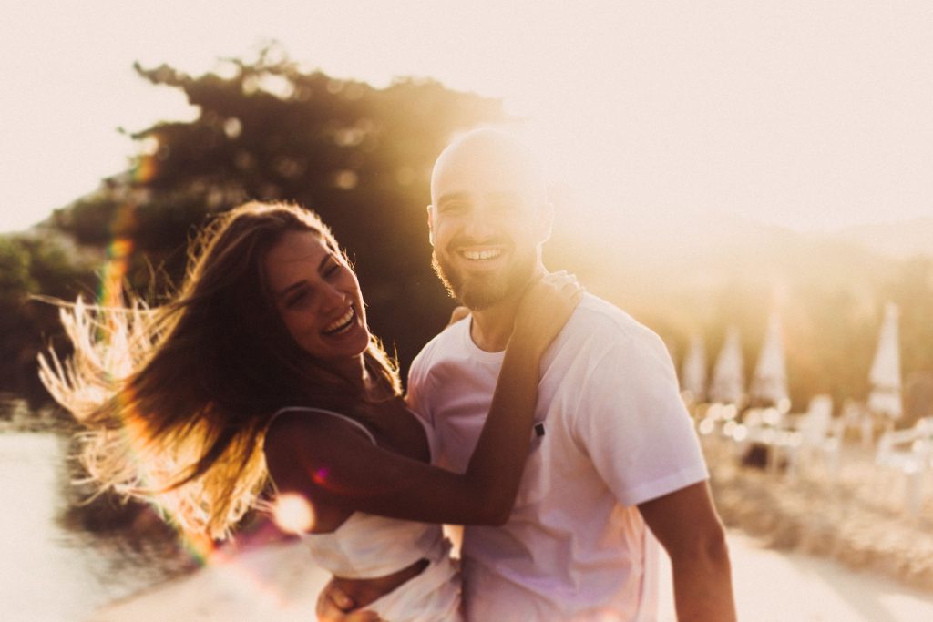 Happy couple in a healthy relationship