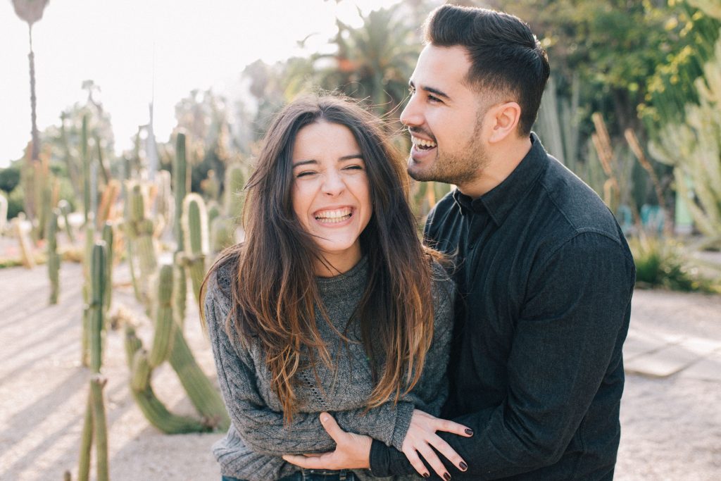 Happy couple spending quality time together